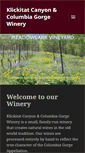 Mobile Screenshot of klickitatcanyonwinery.com